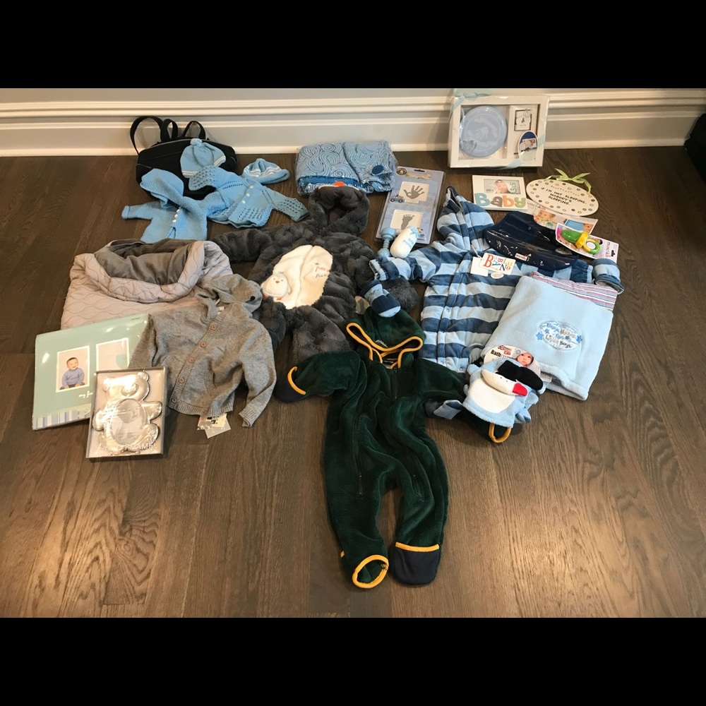 Baby snowsuits, baby decor